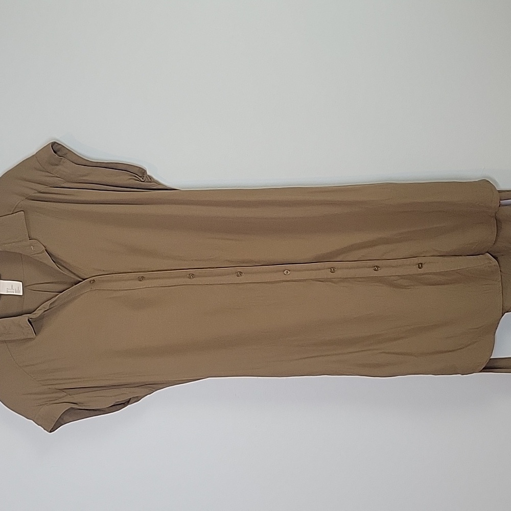 H&M shirt dress belted brown - Picture 3 of 7